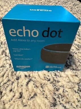 Amazon Echo Dot Smart Speaker - Blue Packaging